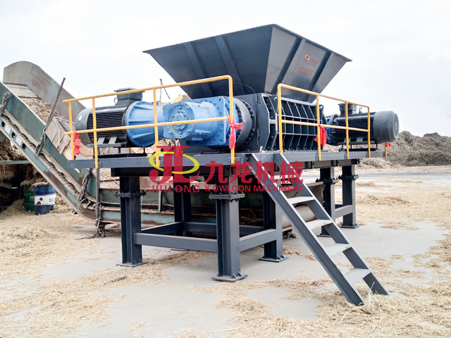 湖北生物質秸稈破碎現(xiàn)場